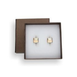 Spinki do mankietów - kryształki Swarovski SREBRO