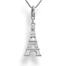 Srebrna zawieszka charms - WIEŻA EIFFLA pr. 925