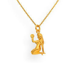 Srebrny naszyjnik ZNAK ZODIAKU PANNA - SREBRO  925