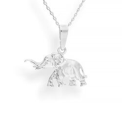 Srebrny naszyjnk SŁOŃ SŁONIK 3D - SREBRO p. 925 