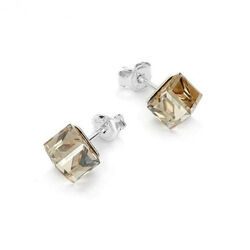 Srebrne sztyfty whit Swarovski 4 mm - 925 SREBRO