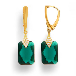 Srebrne kolczyki z Crystals from Swarovski pr. 925