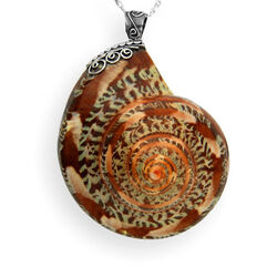 Srebrna zawieszka duża MUSZLA - srebro p. 925