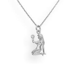 Srebrny naszyjnik ZNAK ZODIAKU PANNA - SREBRO 925