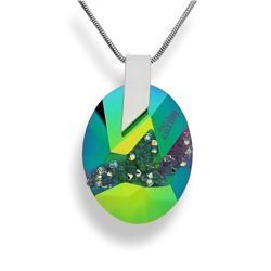 Srebrna zawieszka z Crystals form Swarovski pr.925