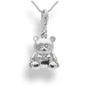 Srebrny charms z Crystals from Swarovski - MIŚ