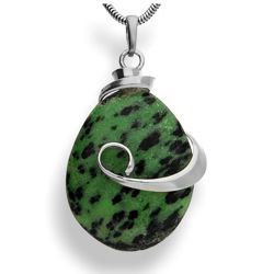 Srebrna zawieszka - Zoisyt - pr. 925