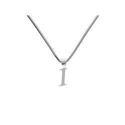 Srebrna zawieszka - ALFABET - I - Literka pr. 925