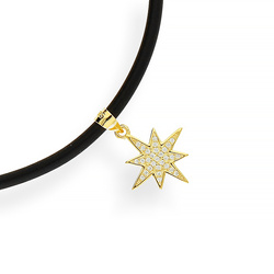 Srebrny naszyjnik GWIAZDA PÓŁNOCY - SREBRO 925