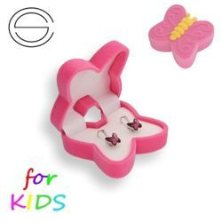 Srebrne kolczyki z Swarovski Crystals motylki 925