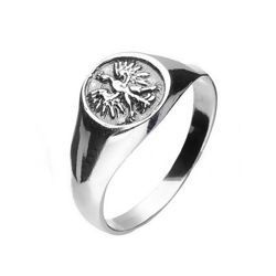 Sygnet - Orzeł w koronie pr. 925 Oksydowane