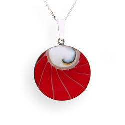 Srebrny naszyjnik MUSZLA - srebro p. 925