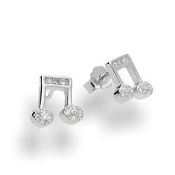 Srebrne kolczyki sztyfty NUTKI - SREBRO pr. 925