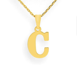 Złota zawieszka literka C - ZŁOTO p. 333 Komunia