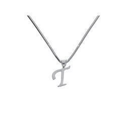 Srebrna zawieszka - ALFABET - T - Literka pr. 925