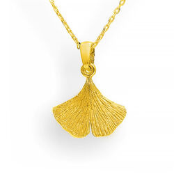 Srebrny naszyjnik LIŚĆ MIŁORZĄB - SREBRO p. 925