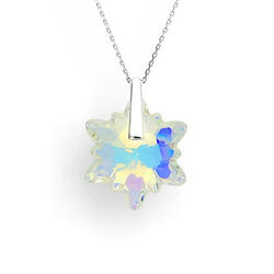Srebrny naszyjnik SZAROTKA SWAROVSKI -  SREBRO 925