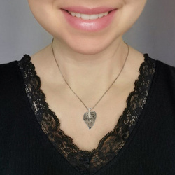 Srebrny naszyjnik LIŚĆ - SREBRO pr. 925