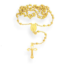 Srebrny naszyjnik pozłacany RÓŻANIEC - pr. 925