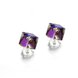 Srebrne sztyfty whit Swarovski 4 mm - SREBRO p.925