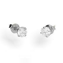 Srebrne kolczyki sztyfty CYRKONIE - SREBRO pr. 925