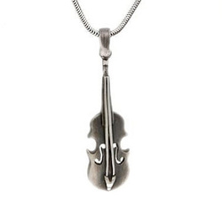 Srebrny naszyjnik SKRZYPCE rękodzieło - SREBRO