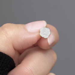 SZTP-729 Kolczyki RÓŻA - Srebro pr. 925 RODOWANE