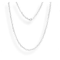 Srebrny łańcuszek - SERCA - pr. 925