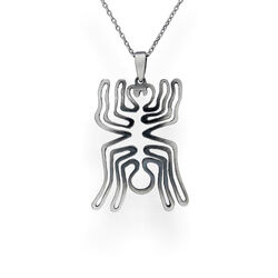 Srebrny naszyjnik pająk z NAZCA - srebro p. 925