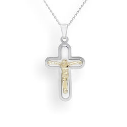 Srebrna okazała zawieszka KRZYŻ - SREBRO pr. 925