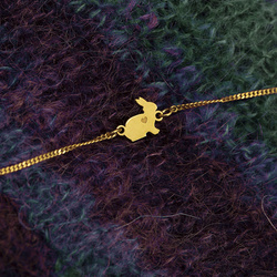 Srebrna bransoletka  ZAJĄC KRÓLIK - SREBRO pr. 925