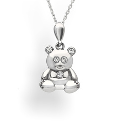 Srebrny naszyjnik MIŚ i SWAROVSKI - SREBRO p 925 