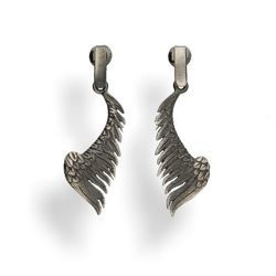 Srebrne kolczyki sztyfty Skrzydła - srebro p. 925