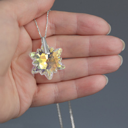 Srebrny naszyjnik SZAROTKA SWAROVSKI -  SREBRO 925