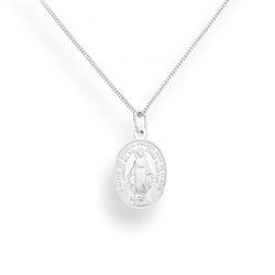 Naszyjnik medalik MATKA BOŻA NIEPOKALANA - pr. 925