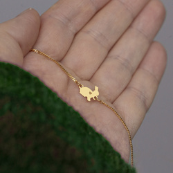 Srebrna bransoletka  ZAJĄC KRÓLIK - SREBRO pr. 925