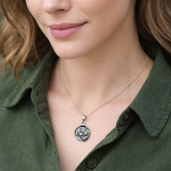 Srebrny naszyjnik WILK - SREBRO p. 925 GRAWER!