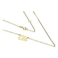 Złoty naszyjnik z imieniem OLA - ZŁOTO pr. 333