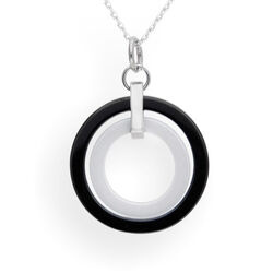 Srebrny naszyjnik CERAMIKA - srebro p. 925