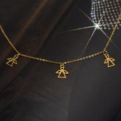 Złoty naszyjnik ANIOŁEK - ZŁOTO pr. 333 KOMUNIA