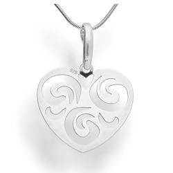 Srebrna zawieszka - SERCE - pr. 925