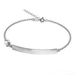 Srebrna bransoletka blaszka - SREBRO p. 925 GRAWER