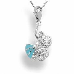 Srebrny charms - wózek dziecięcy SREBRO p. 926
