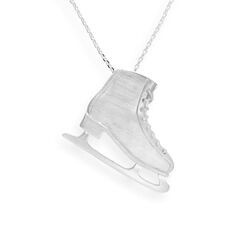 Srebrny naszyjnik DUŻE ŁYŻWY - SREBRO p. 925 .