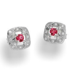 Srebrne kolczyki sztyfty z cyrkoniami - pr. 925