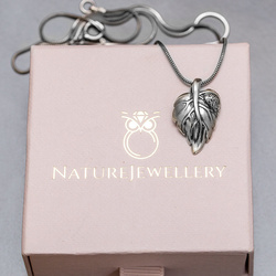 Srebrny naszyjnik LIŚĆ - SREBRO pr. 925