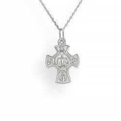 Srebrna wisiorek KRZYŻ - Duch św.- SREBRO 925