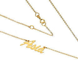 Złoty naszyjnik imię ASIA - ZŁOTO pr. 333
