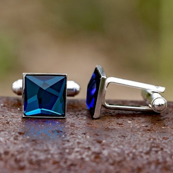 Spinki do mankietów z kryształkami Swarovski