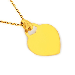 Złota zawieszka - SERCE - pr. 585